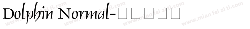 Dolphin Normal字体转换